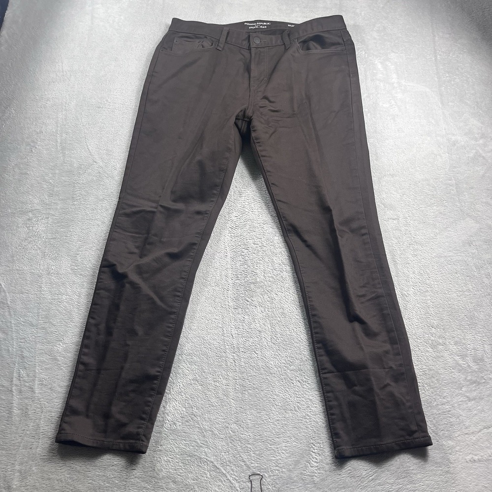 Banana Republic Travel Jean Athletic Fit Jeans Mens Size 32x28* Brown